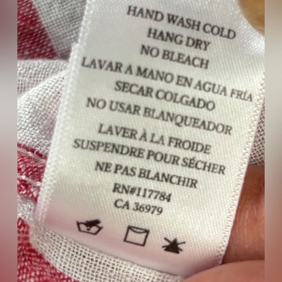 Rails red & white stripe Charli shirt M - Picture 15 of 15